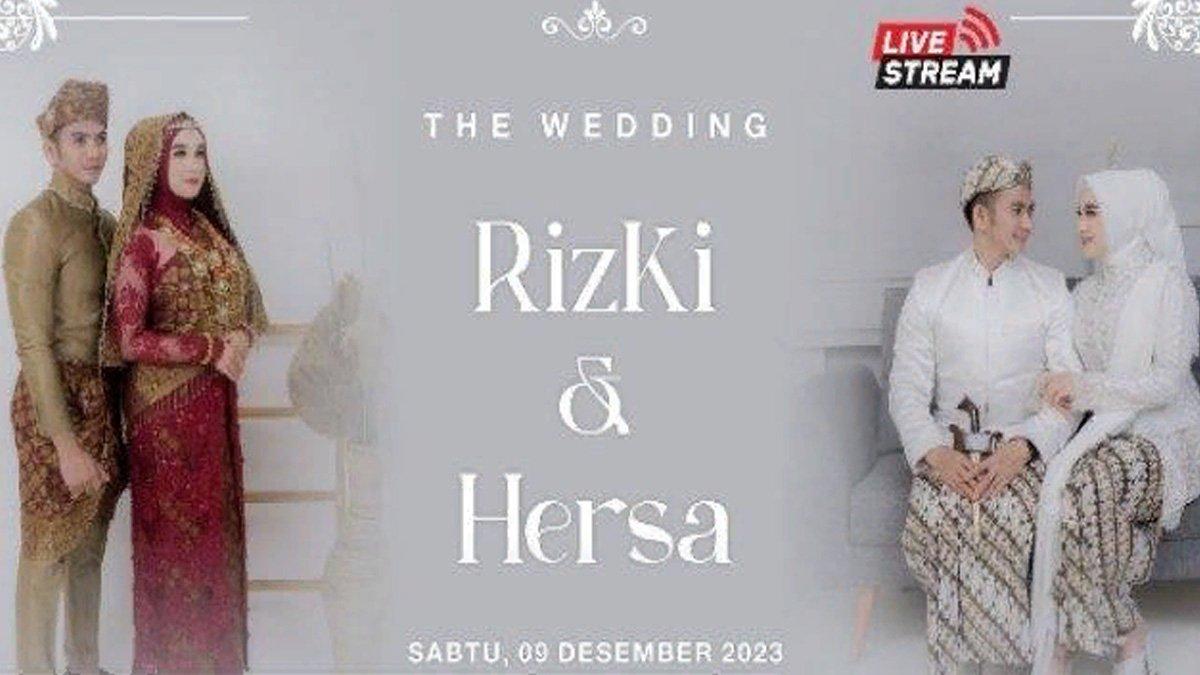 Rizki DA dan Hersa akan menikah pada Sabtu, (9/12/2023).