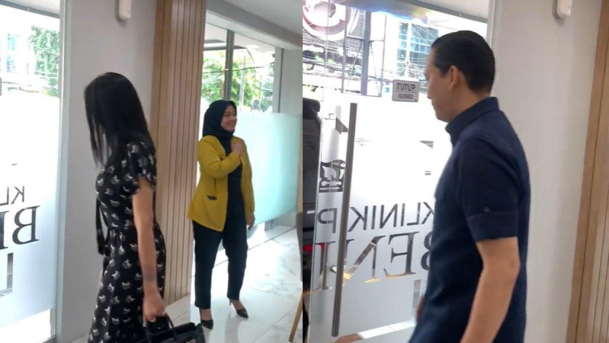 Rizky Irmansyah dan Nikita Mirzani datangi klinik kecantikan berdua