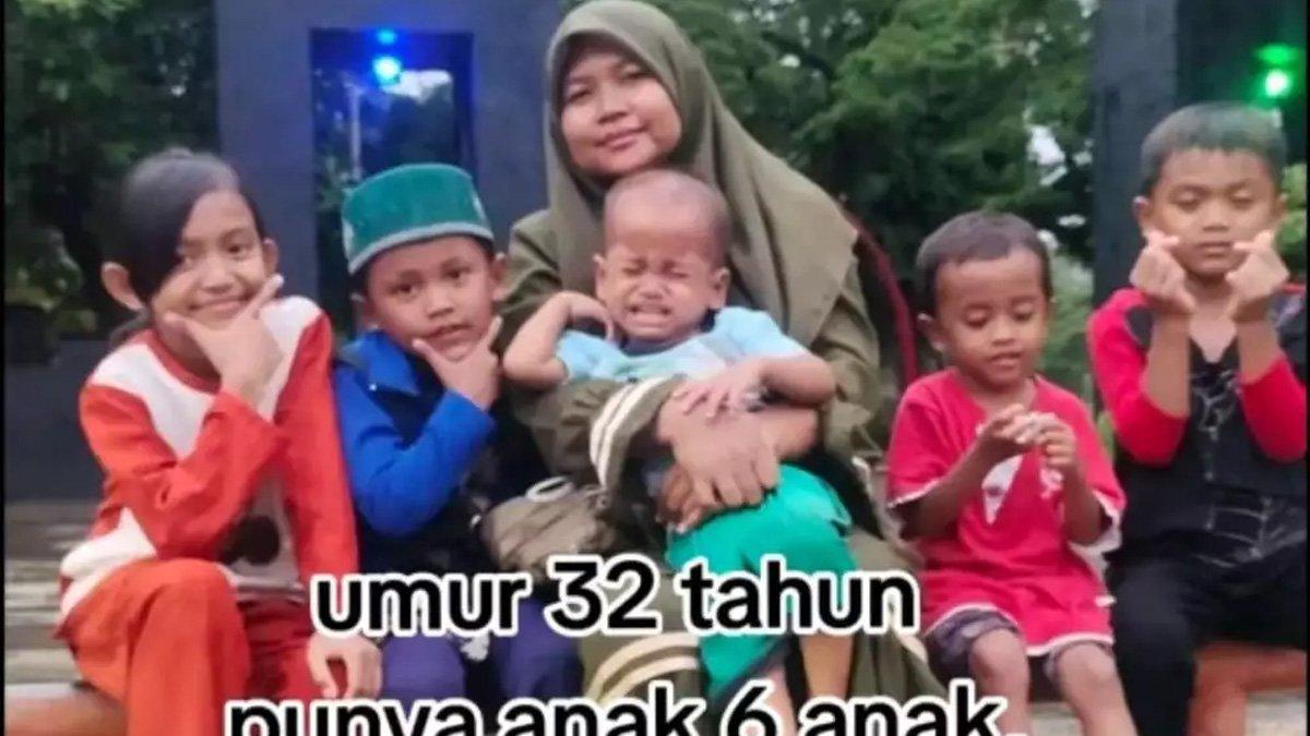 Rodiya punya 6 anak di usianya 32 tahun.