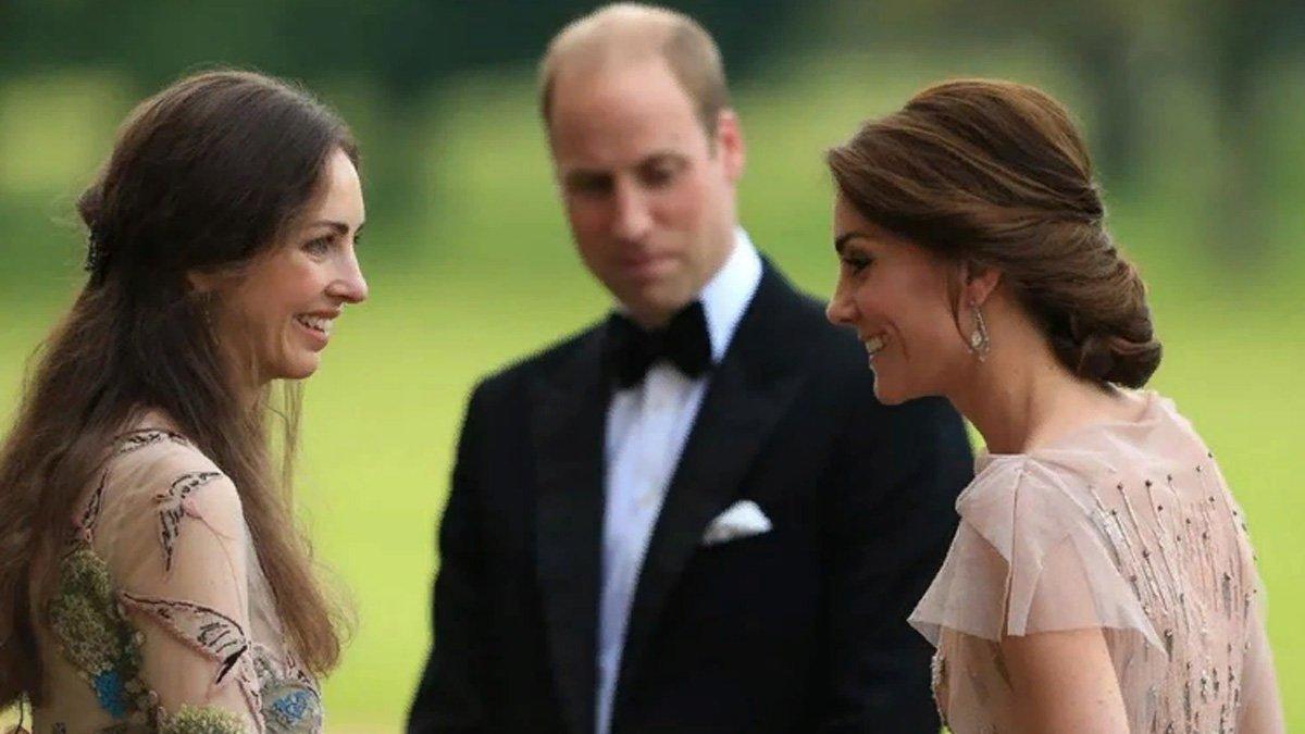 Rose Hanbury, Kate Middleton, dan Pangeran William dalam salah satu acara kerajaan