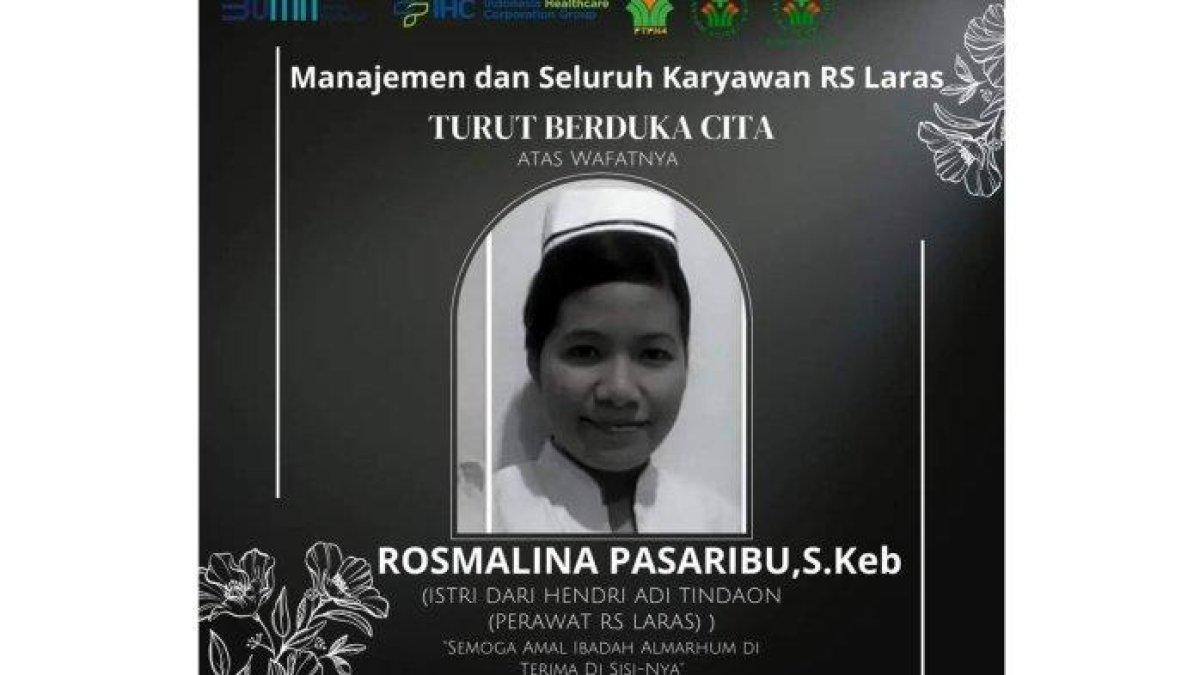 Rosmalina br Pasaribu (33) korban kecelakaan di jalur tol Km 47+500, Desa Pasar Melintang, Kecamatan Lubuk Pakam, Kabupaten Deli Serdang