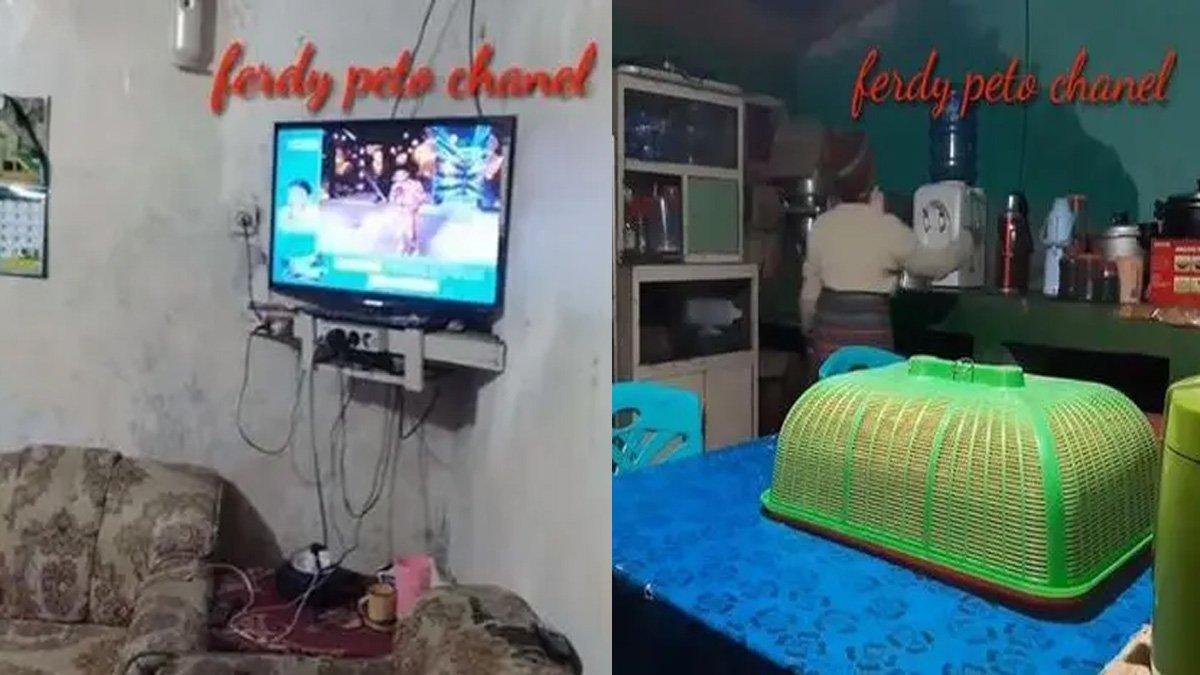 Ruang tamu dan ruang makan di rumah Betrand Peto di NTT.
