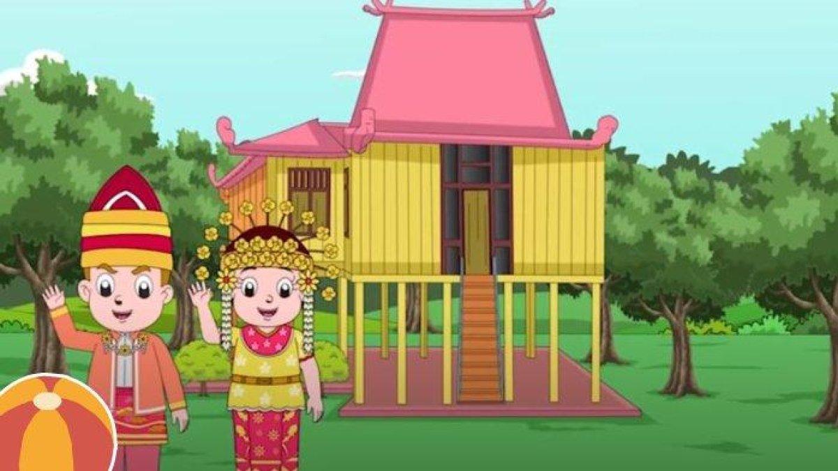 Rumah di TVRI untuk SD kelas 1-3: Tuliskan 3 kata dari daerah Aceh dalam lagu Bungong Jeumpa.