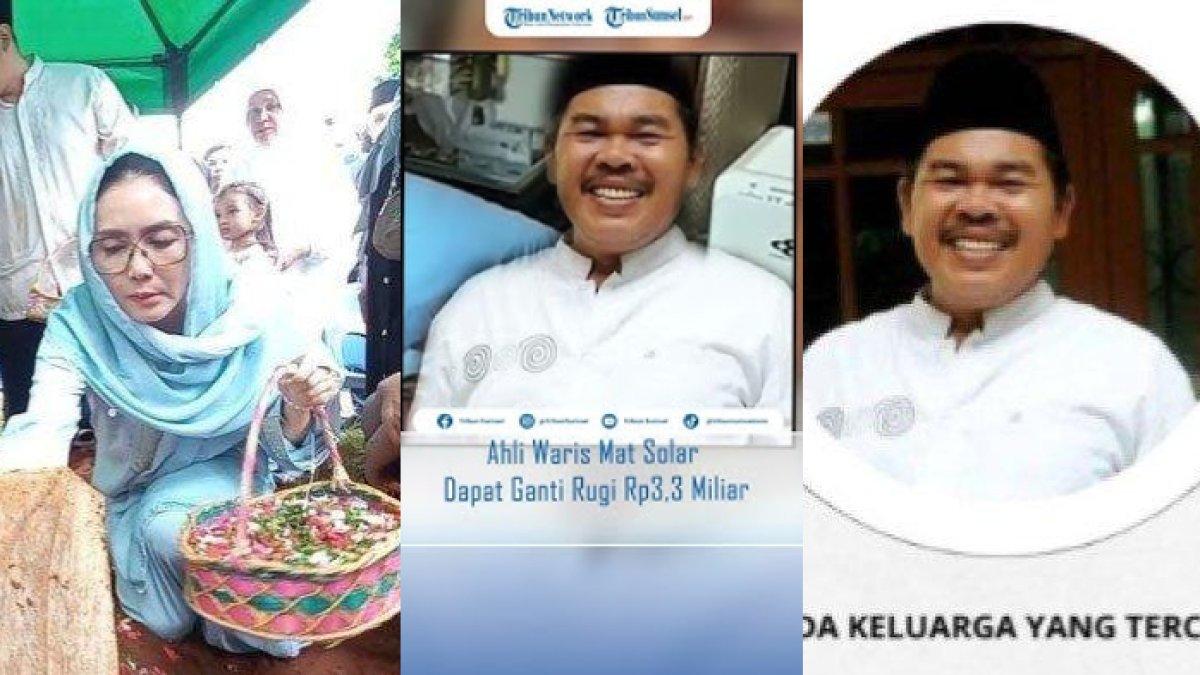 SENGKETA LAHAN MAT SOLAR,- Politisi dan pemain sinetron Rieke Diah Pitaloka saat hadir di pemakaman Mat Solar. Jenazah aktor gaek Mat Solar dimakamkan di Makam Wakaf H Daiman, Ciputat, Tangerang Selatan, Selasa (18/3/2025) pagi.  Awal mula sengketa lahan mendiang Mat Solar yang digusur imbas proyek Tol Serpong-Cinere, kini ahli waris terima uang cek Rp3,3 miliar.