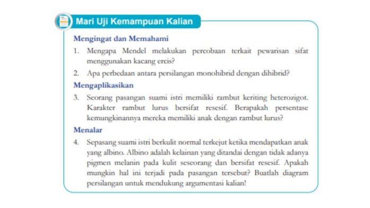 ILUSTRASI KUNCI JAWABAN:  Soal IPA Kelas 9 Halaman 150 Kurikulum Merdeka: Mari Uji Kemampuan Kalian