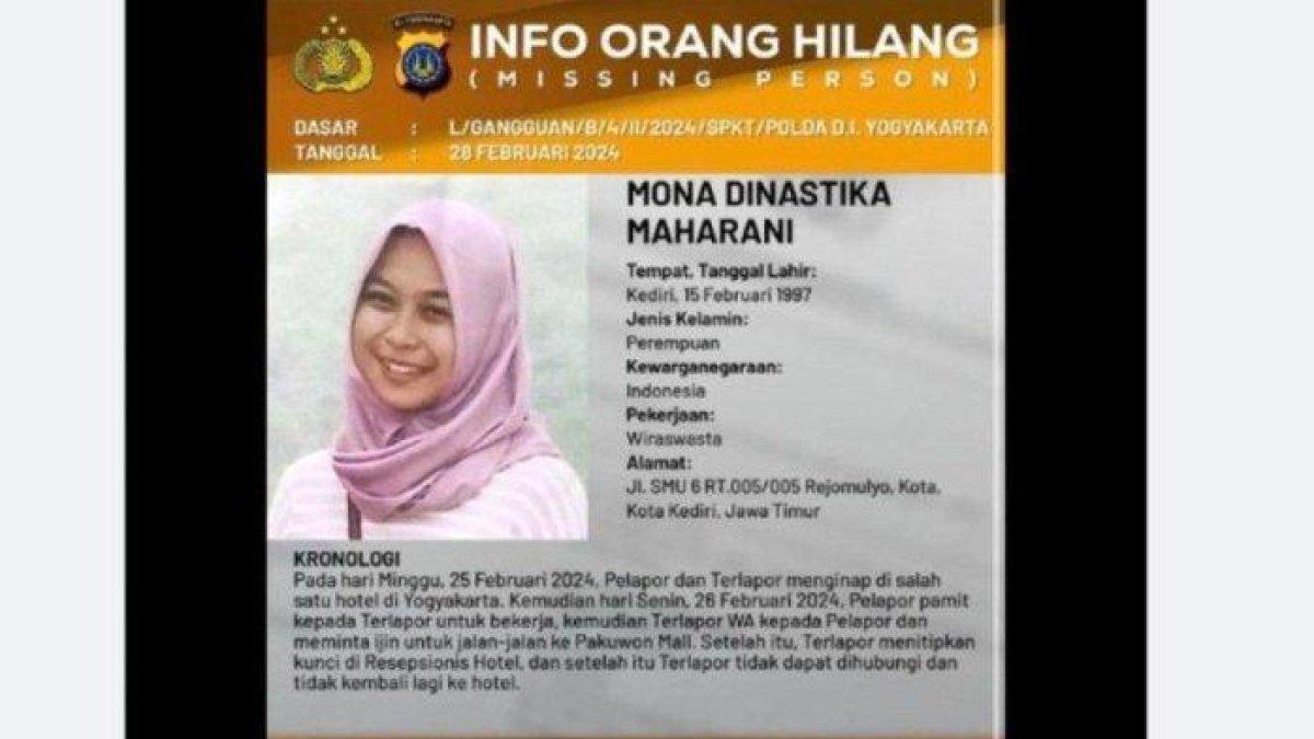 SOSOK Mona, Pengantin Baru Nikah 23 Hari Kini Dilaporkan Hilang Usai Pamit ke Mall, Barang Ditinggal