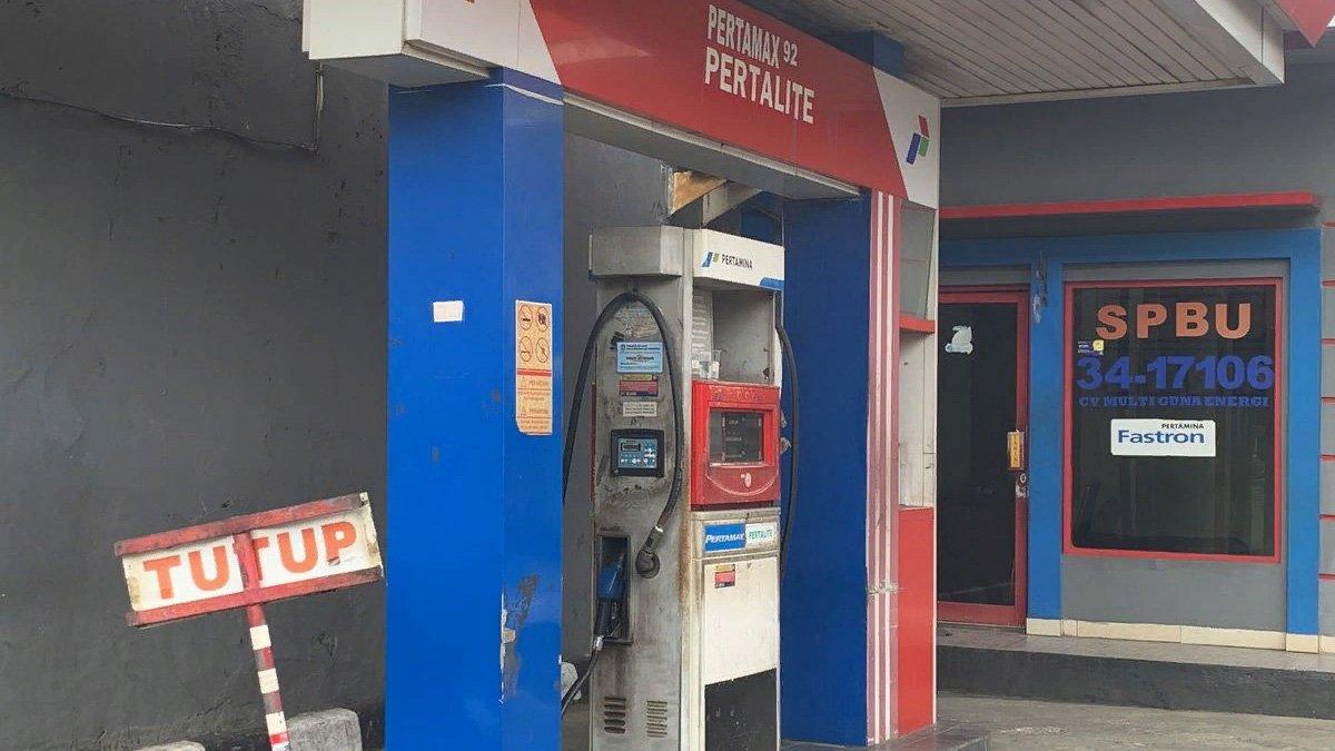 SPBU Pertamina Bulan-Bulan di Jalan Ir. Juanda, Kota Bekasi, ditutup sementara