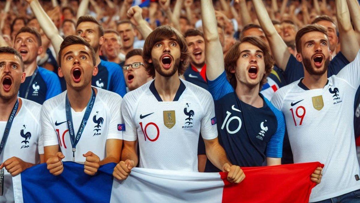 SUPORTER MENONTON PERTANDINGAN Spanyol vs Prancis semifinal UEFA Nations League 2025 pada Jumat, 6 Juni 2025.