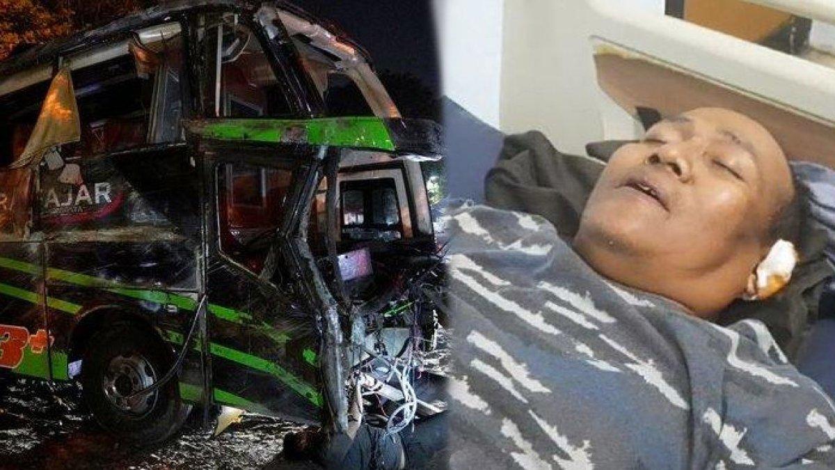 Sadira, sopir bus rombongan SMK Lingga Kencana Depok yang alami kecelakaan di Subang
