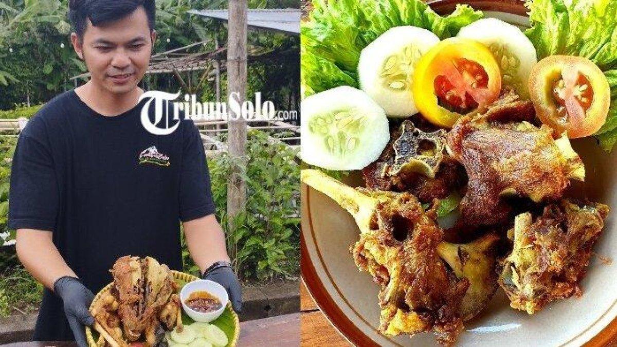 Salah satu menu di warung Sate Kambing Lembah Boko milik Sarjono