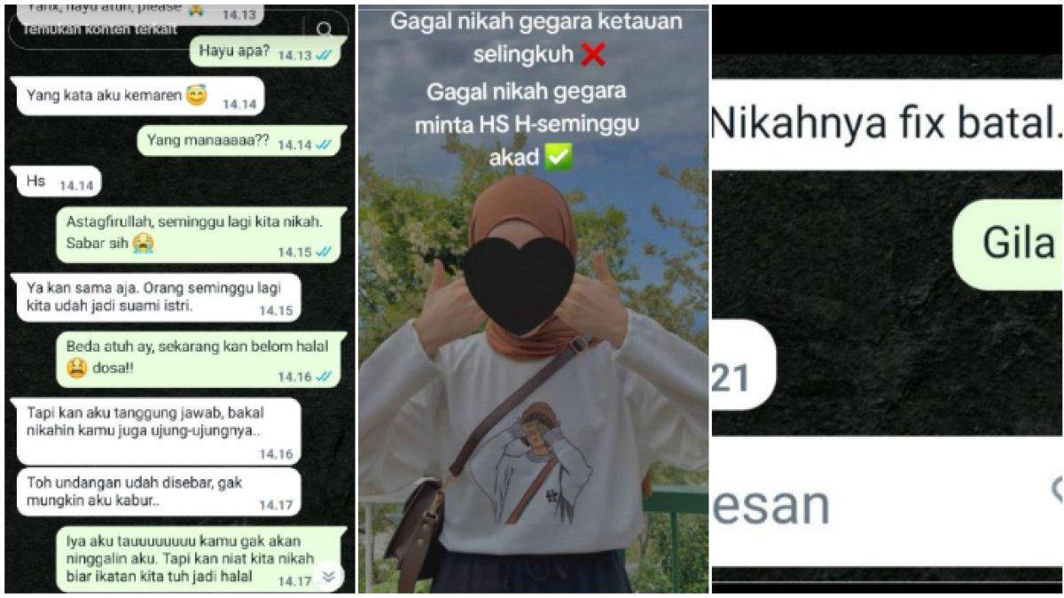 Sang gadis pasrah kini batal nikah