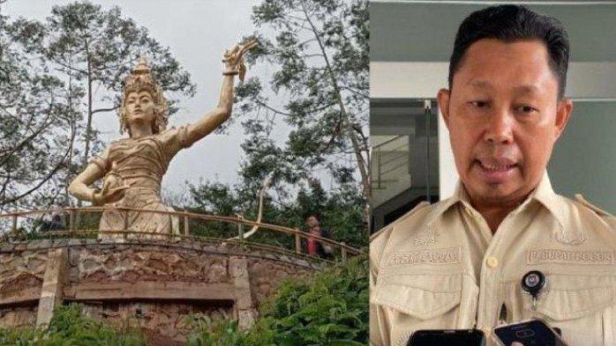 Santri dan Ulama protes terkait keberadaan Patung Dewi Kencana di Cisarua Bogor, konflik sampai ditangani Pj Bupati.