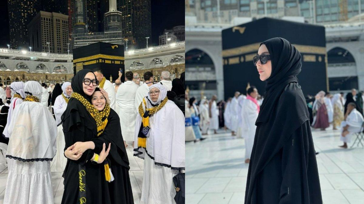 Sarah Vi saat menjalani ibadah umroh