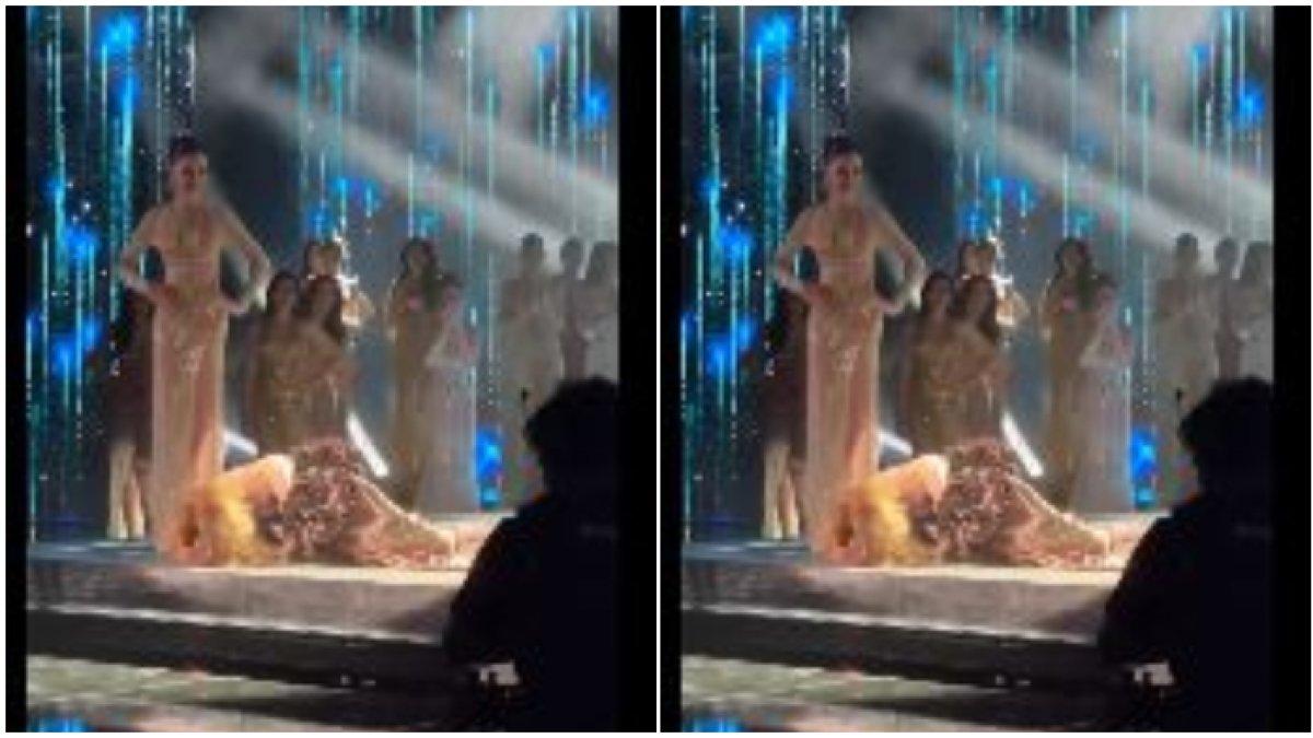 Saruda Panyakham cium lantai usai dinyatakan menang Miss Transgender 2024