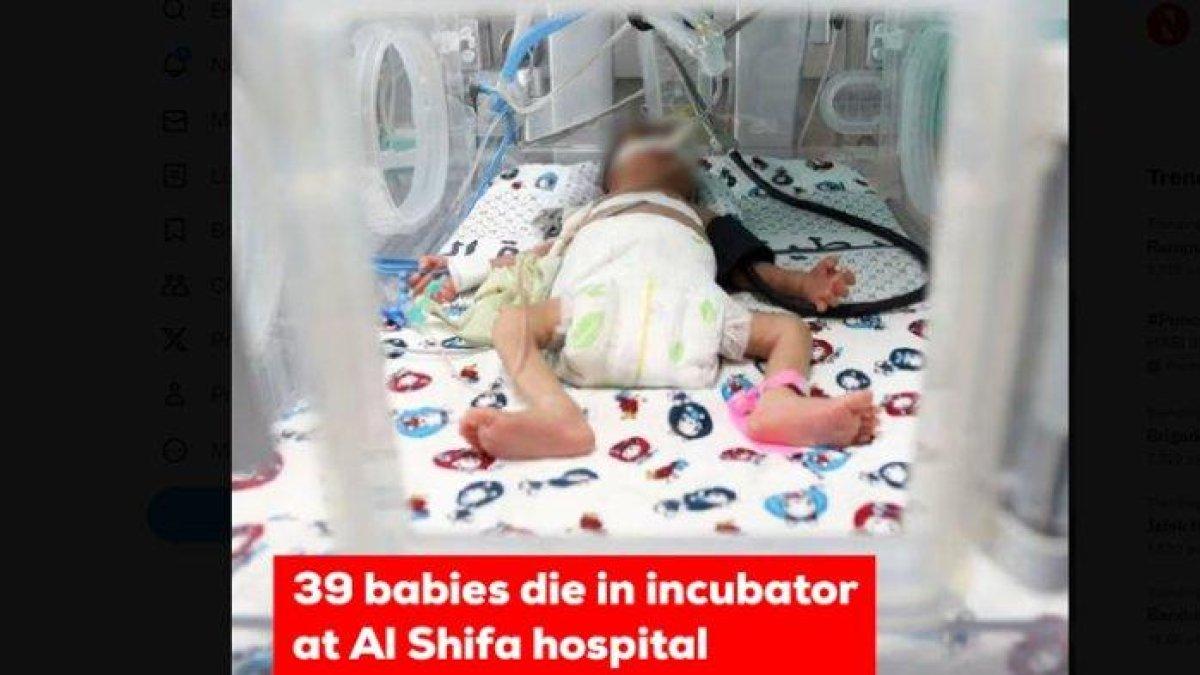 Sebanyak 39 bayi yang berada di Rumah Sakit Al-Shifa, Gaza, Palestina dilaporkan meninggal. Sejumlah besar meninggal di inkubator karena kehabisan oksigen. Rumah Sakit AL-Shifa melaporkan telah berhenti beroperasional pada Sabtu (11/11/2023) siang karena kehabisan bahan bakar.