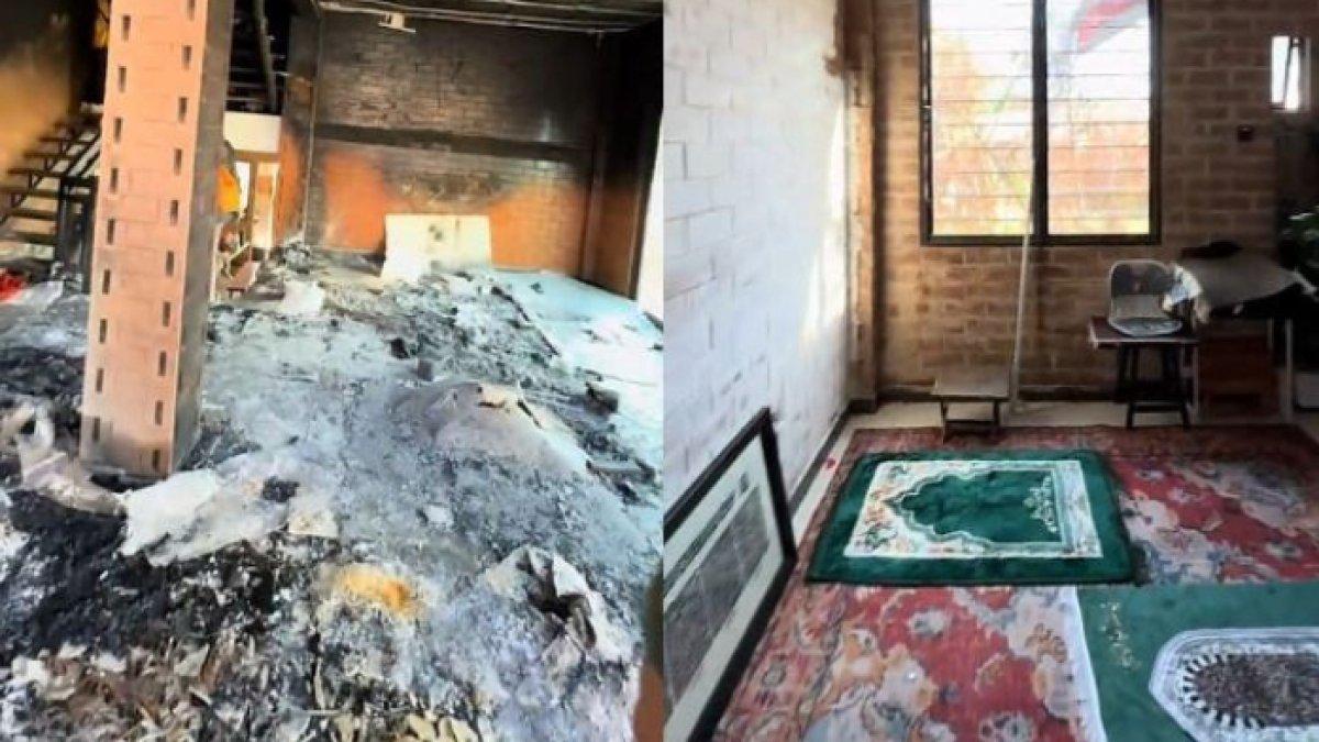 Sebuah rumah yang berada di Malaysia mengalami kebakaran hebat, namun ada satu ruangan yang tak tersentuh api sedikitpun
