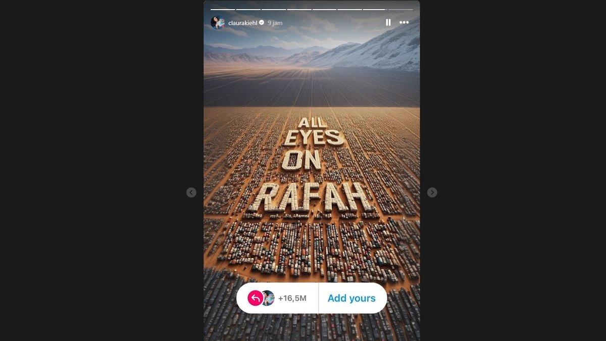 Sederet artis Indonesia ikut meramaikan All Eyes On Rafah di media sosial