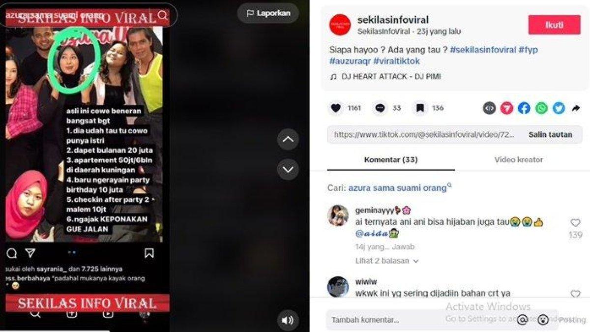 Selebgram Auzura dituding ke luar negeri dengan suami orang