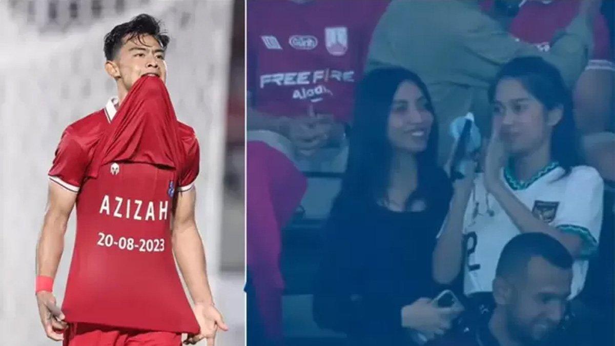 Selebrasi Arhan Prtama untuk sang istri Azizah.