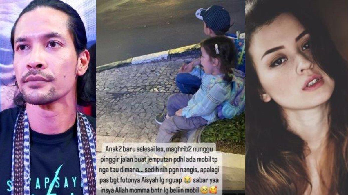 Sengketa mobil hingga ada singgung harta gono-gini meski belum resmi cerai, anak-anak Kimberly Ryder dan Edward Akbar pulang ke rumah naik bajaj.