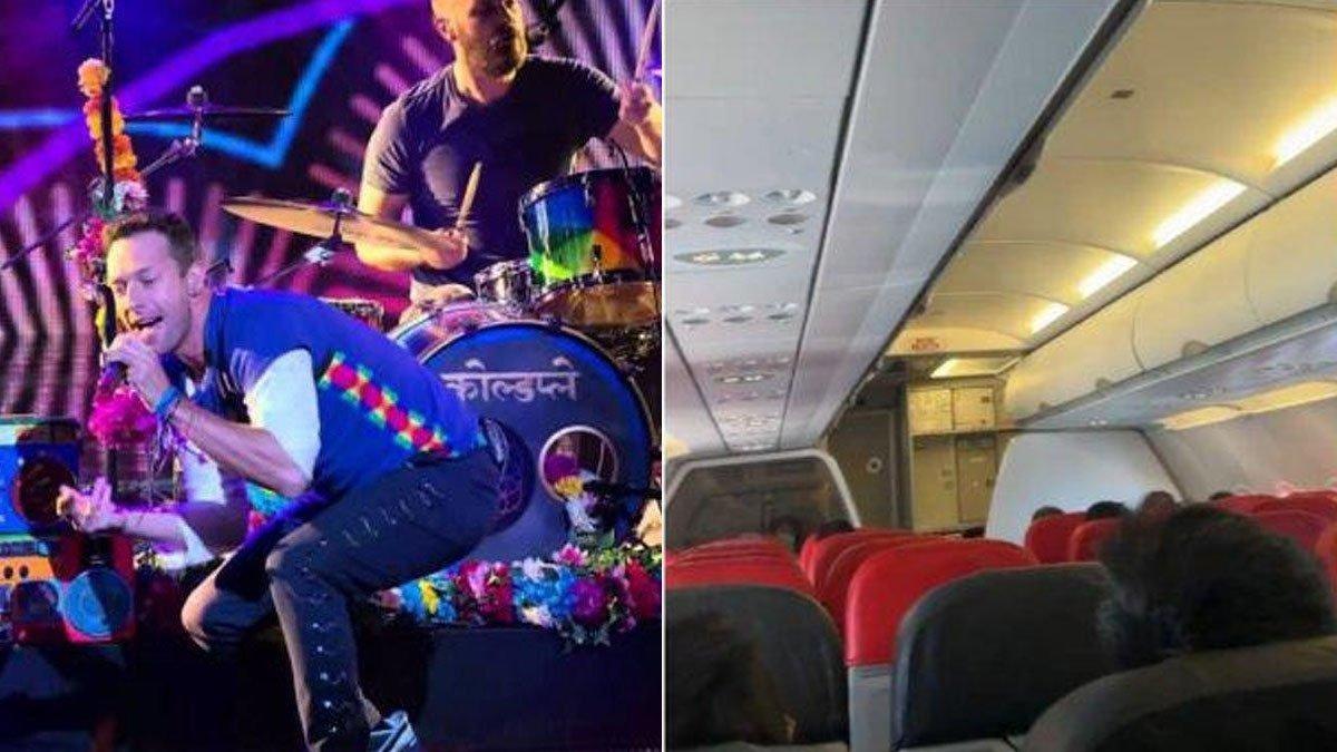 Senior cabin crew menyanyikan lagu “The Scientist” dari Coldplay di pesawat AirAsia.