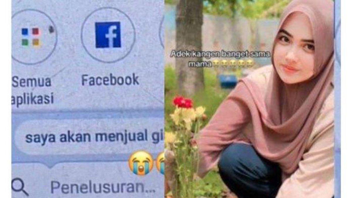 Seorang anak iseng buka ponsel mendiang ibunya