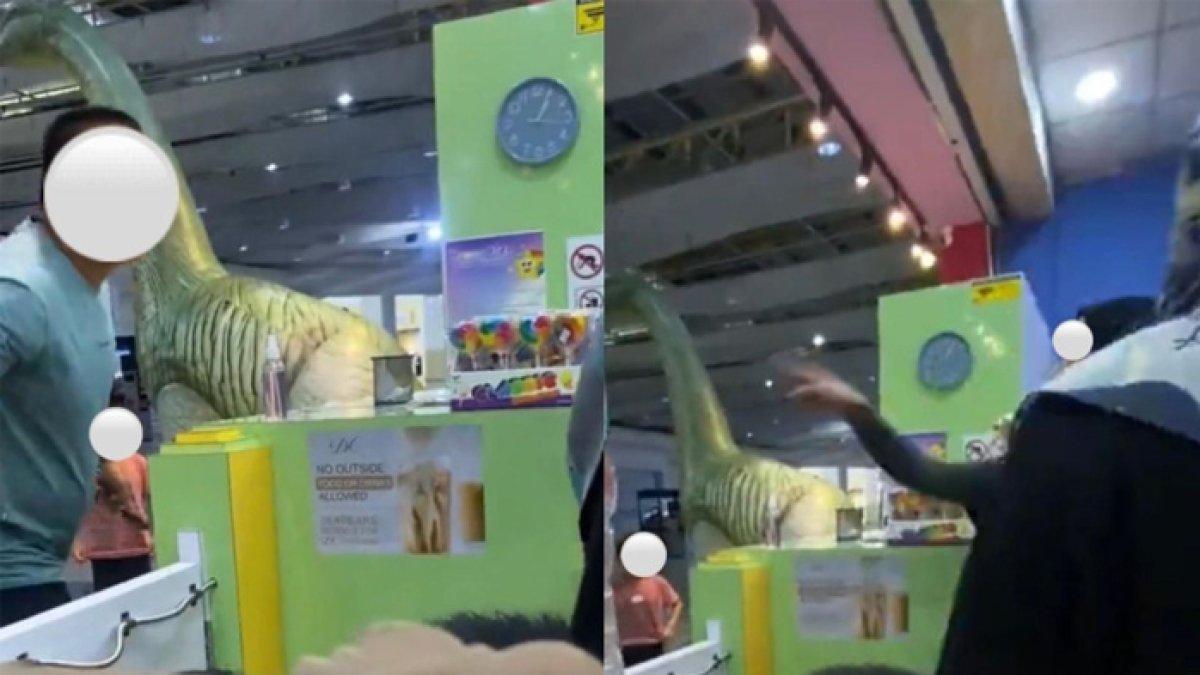 Seorang anak mencuri permen di sebuah taman hiburan dan ditegur, ayah tak terima lalu l