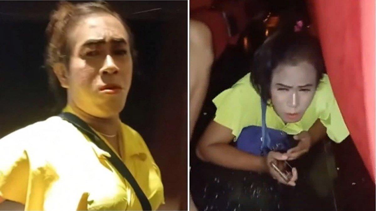 Seorang banci atau waria ingin insaf setelah menonton film Siksa Neraka.