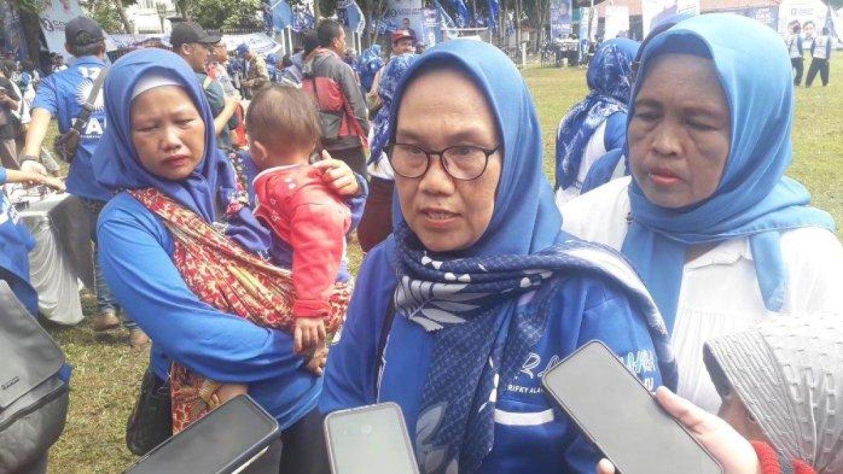 Seorang emak-emak diduga menjadi korban pencopetan saat kampanye PAN