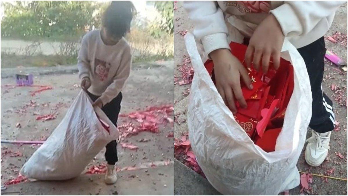 Seorang gadis di China pergi setengah hair, pulang ke rumah bawa angpao 1 karung.