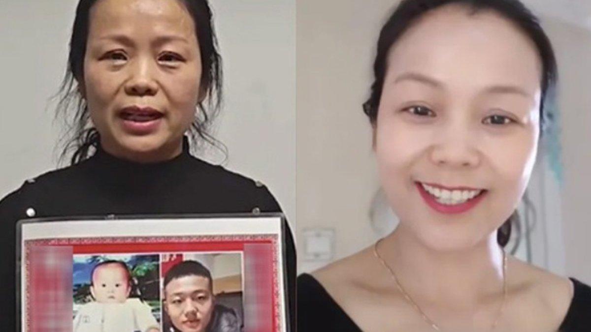 Seorang ibu begitu bahagia setelah bertemu dengan anaknya yang hilang s