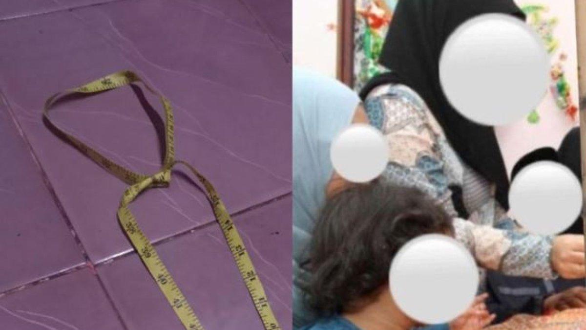 Seorang ibu di Malaysia dibuat terkejut dengan kelakuan sang anak, ia menemukan meteran baju ditali di leher sang anak