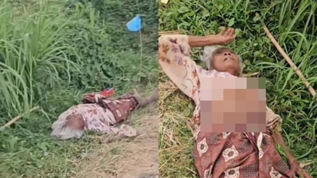 ANAK BUANG IBU - Seorang nenek bernama Nortaji disakiti dan dibuang oleh anaknya sendiri di Probolinggo. Tangkapan layar dari Tiktok @ariefcamra pada Sabtu (26/7/2025).