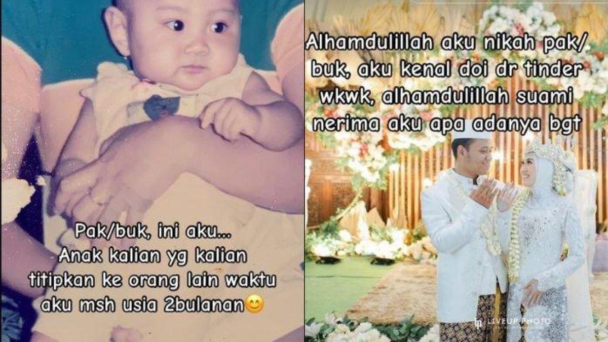 Seorang perempuan mencari orang tua kandungnya melalui TikTok viral di media sosial.