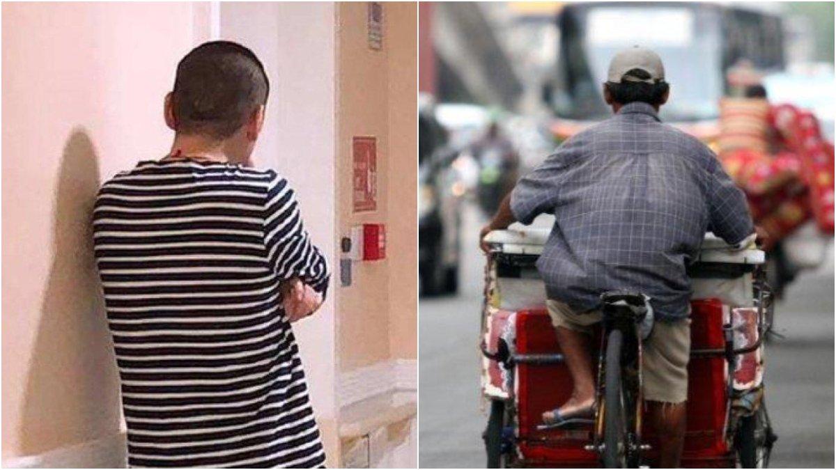 Seorang pria dapat rezeki dadakan usai bantu tukang becak.