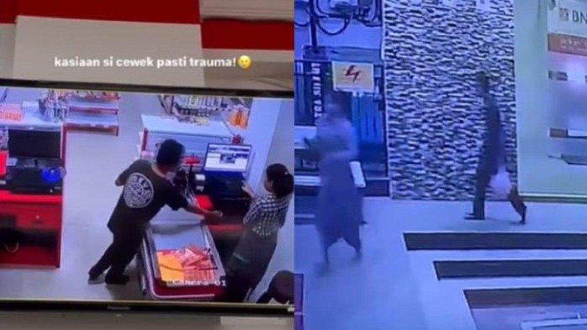 Seorang pria terekam lecehkan petugas kasir di minimarket jalan Pemuda, Kelurahan Balandete, Kecamatan Kolaka, Kabupaten Kolaka, Sulawesi Tenggara (Sultra), Sabtu (23/3/1024) sekitar pukul 23.22 Wita.
