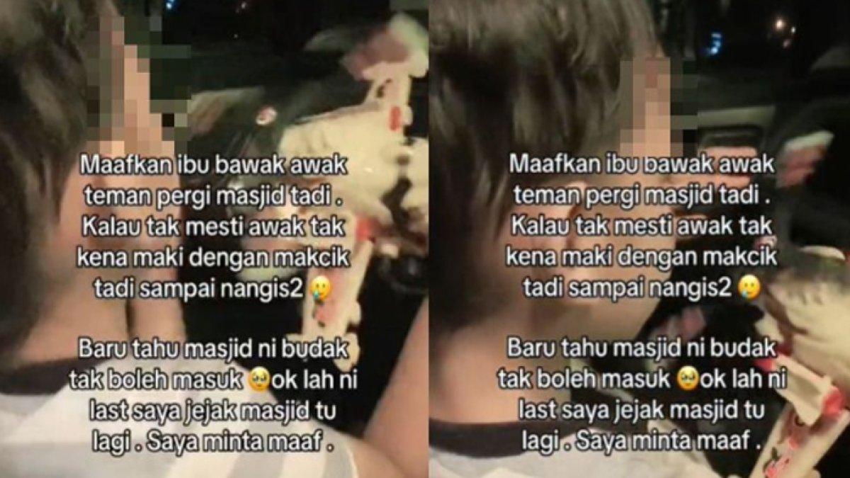 Seorang wanita begitu menyesal karena membawa anaknya yang masih balita ke masjid dan dimarahi jamaah lain