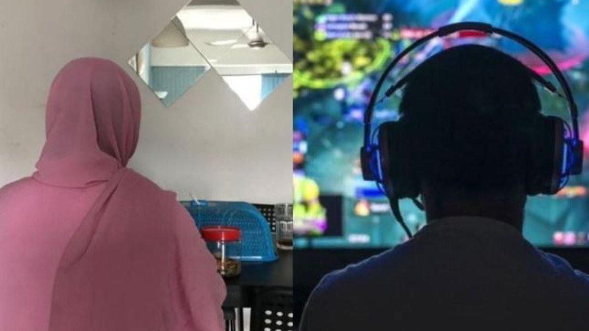 Seorang wanita mencurahkan isi hatinya, mengaku kecewa karena menikahi pria yang lebih muda, cuma asyik main game