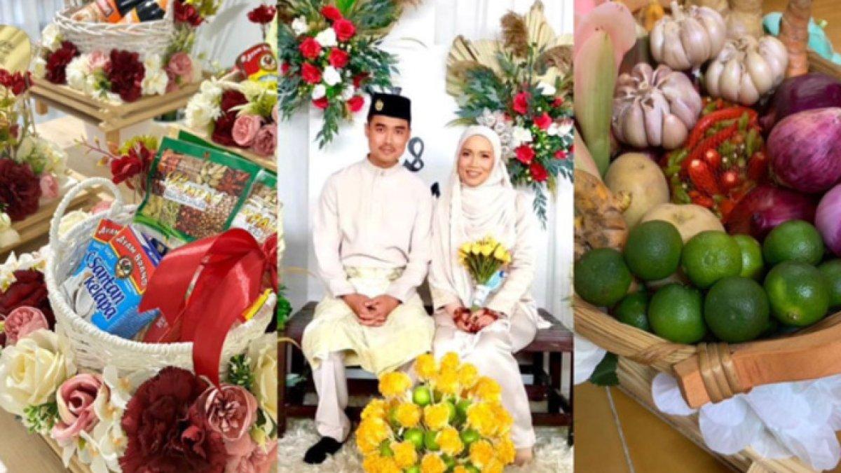 Seserahan sederhana pengantin di Pahang