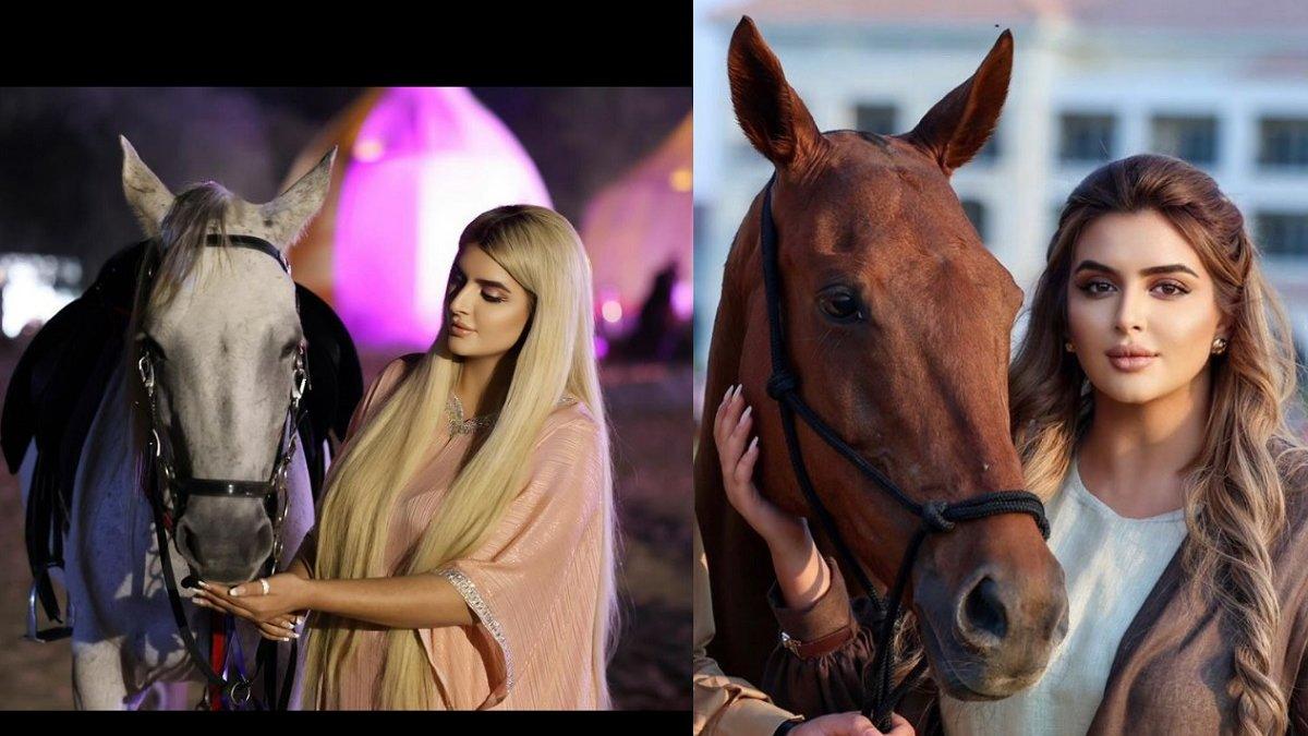 Sheikha Mahra bersama kuda peliharaannya