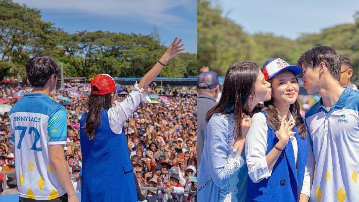 Sherly Tjoanda dan anak-anaknya