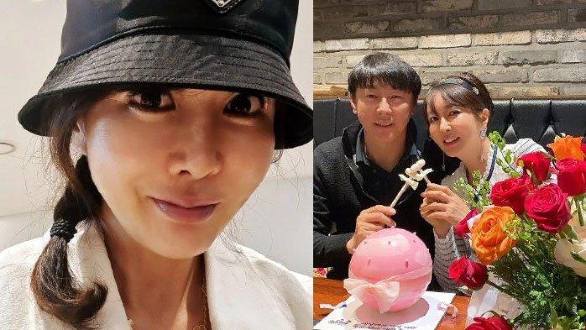 Shin Tae-yong bersama sang istri yang cantik bak idol Korea