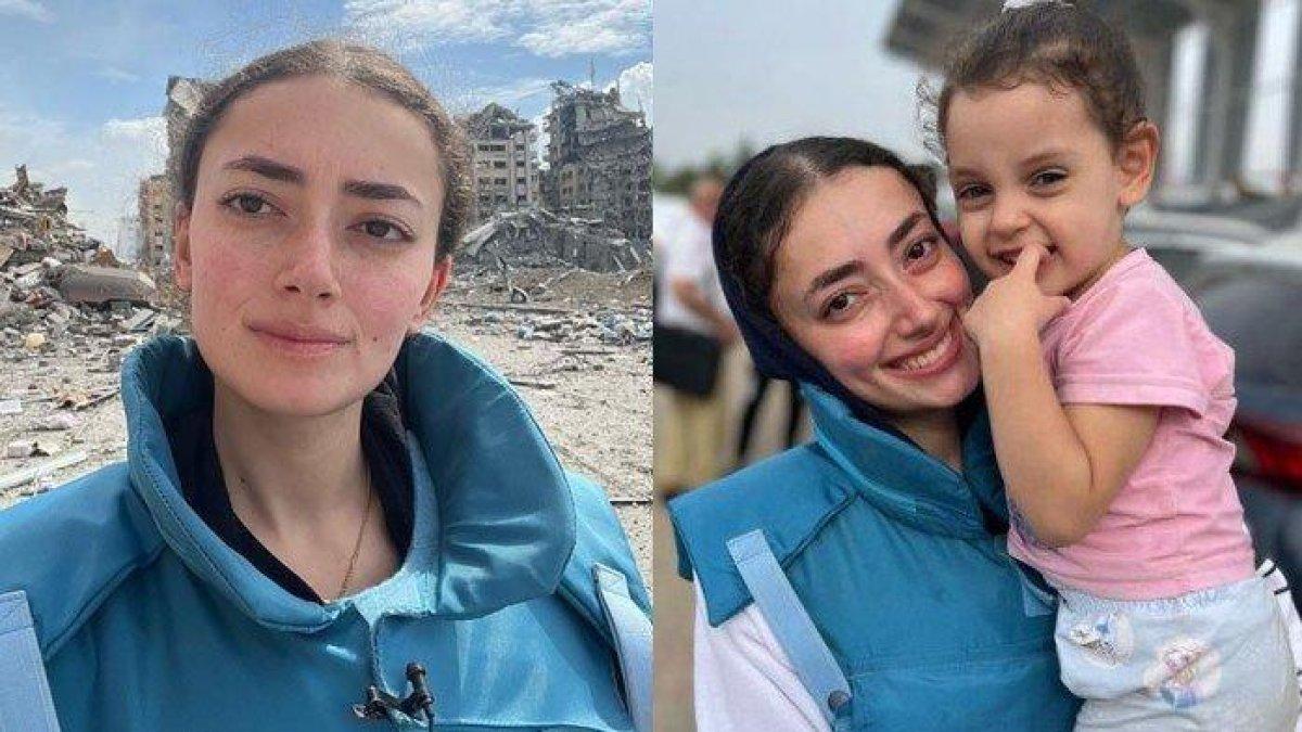 Siapa Plestia Alaqad, Jurnalis Cantik Palestina yang Viral, Unggah Potret Ceria Bersama Anak-anak,Plastia Alaqad kerap memamerkan potretnya bersama anak-anak Palestina dengan wajah yang ceria, di tengah gempuran Israel
