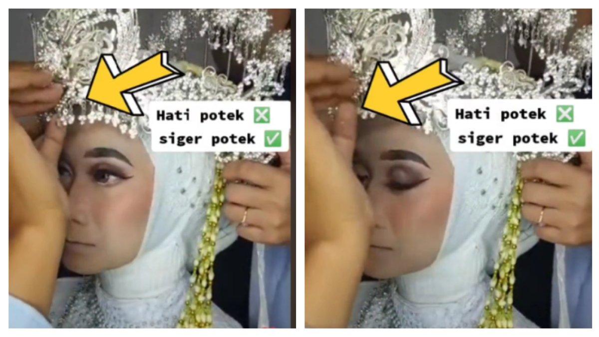 Momen siger pengantin patah dan langsung panik namun lihat hasilnya
