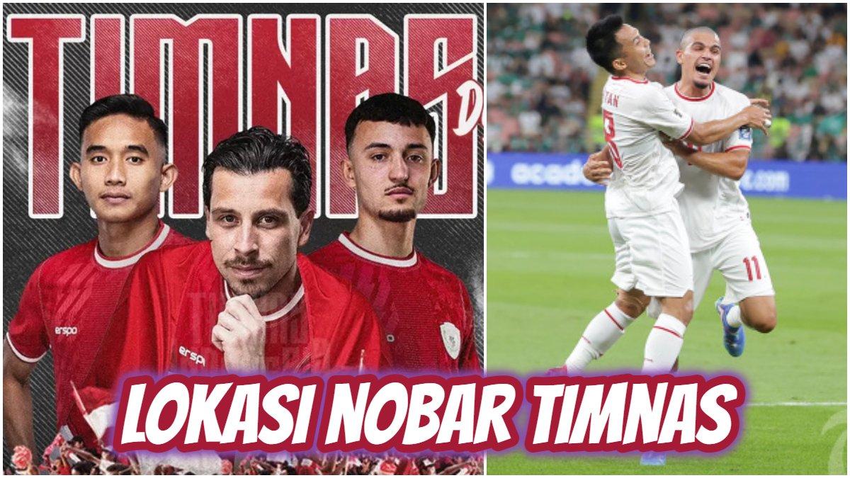 Simak daftar lokasi nobar atau nonton bareng Timnas Indonesia vs Australia: Jakarta, Depok, Tangerang, Banten, Bandung.