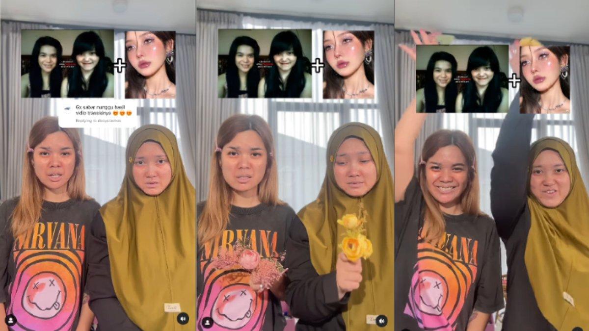 SINTA DAN JOJO - Potret Sinta dan Jojo diambil dari Instagram pada Rabu (19/2/2025). Keduanya mencoba ikut trend makeup