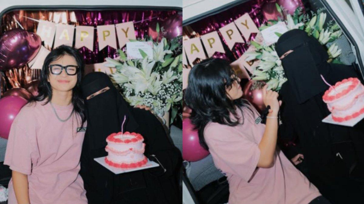 Sintya Marisca beri kejutan ultah untuk Ummi Pipik