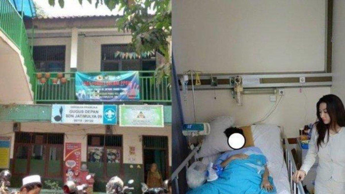 Siswa terduga pelaku bully berinisial L (12) menangis saat curhat ke ibundanya. Ia mengaku kasihan dengan korban yang kehilangan kakinya.
