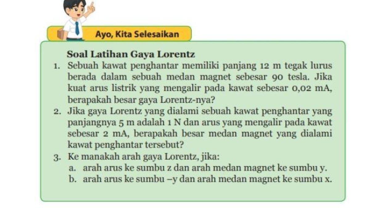 ILUSTRASI KUNCI JAWABAN : Soal IPA Kelas 9 SMP Semester 2 halaman 27