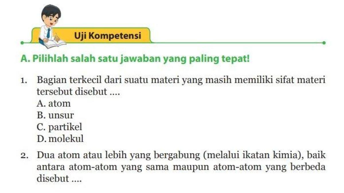 ILUSTRASI KUNCI JAWABAN : Soal IPA Kelas 9 SMP halaman 150 151 152